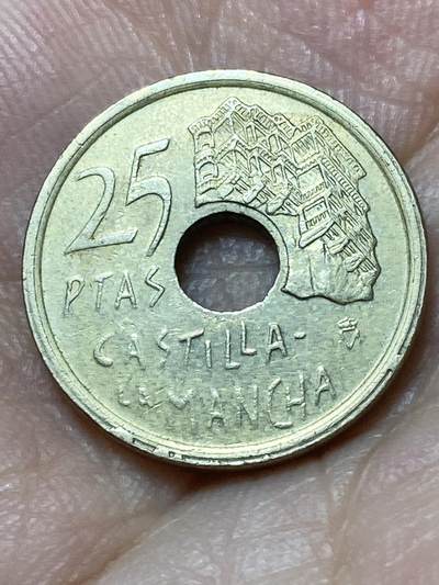 2026年第二十七场(总第一百九十六场）外国好品散币场(免佣金) - 西班牙🇪🇸1996年25比塞塔(卡斯蒂利亚–拉曼恰自治区纪念币)