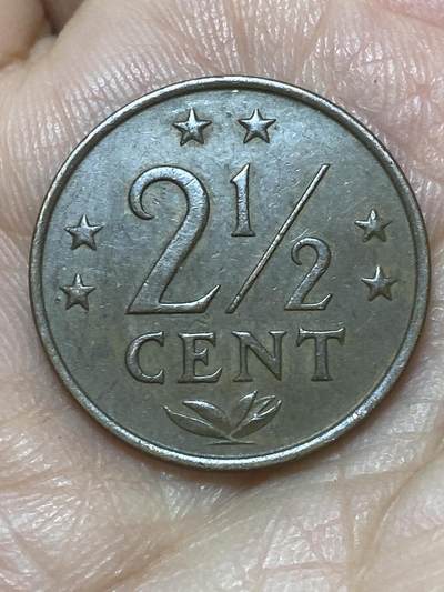 2026年第二十六场(总第一百九十五场）外国好品散币场(免佣金) - 荷属安的列斯1974年2.5分(朱丽安娜女王，Cock–鸡标)