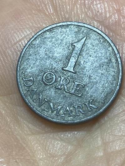 2026年第二十六场(总第一百九十五场）外国好品散币场(免佣金) - 丹麦🇩🇰1955年1欧尔(弗雷德里克九世第一版，关门年，N; S版)