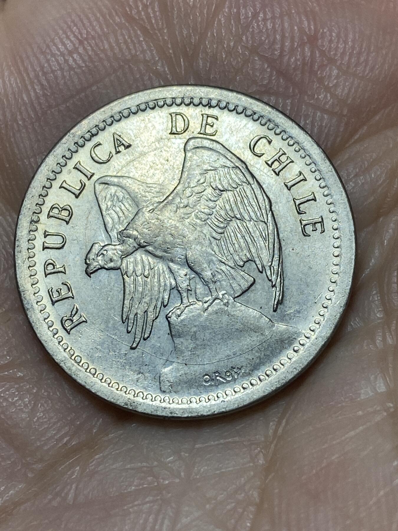 2026年第二十七场(总第一百九十六场）外国好品散币场(免佣金) 好品–智利🇨🇱1941年20分(山底有签名版，关门年)