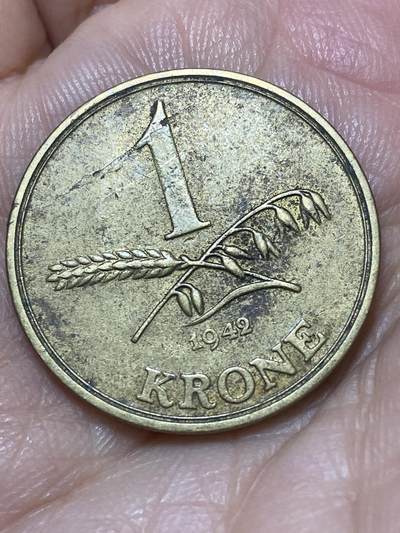 2026年第二十六场(总第一百九十五场）外国好品散币场(免佣金) - 丹麦🇩🇰1942年1克朗(克里斯蒂安十世第四版，N; S版)