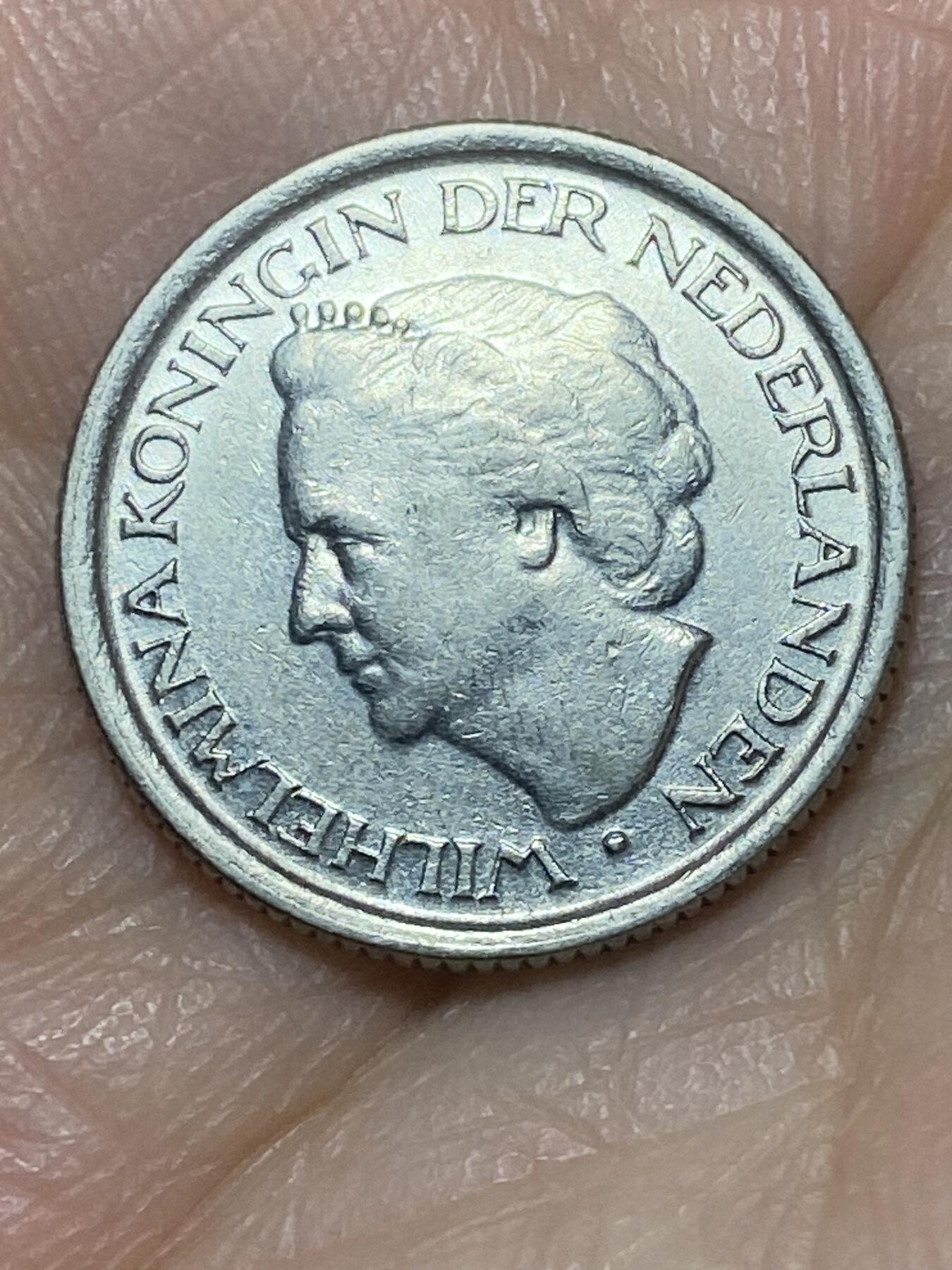 2026年第二十六场(总第一百九十五场）外国好品散币场(免佣金) 荷兰🇳🇱1948单年分25分(威廉明娜女王退位年，老年版)