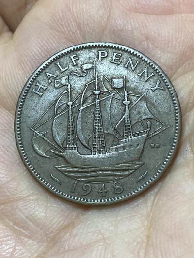 2026年第二十七场(总第一百九十六场）外国好品散币场(免佣金) - 英国🇬🇧1948年半便士(乔治六世第一版，关门年)