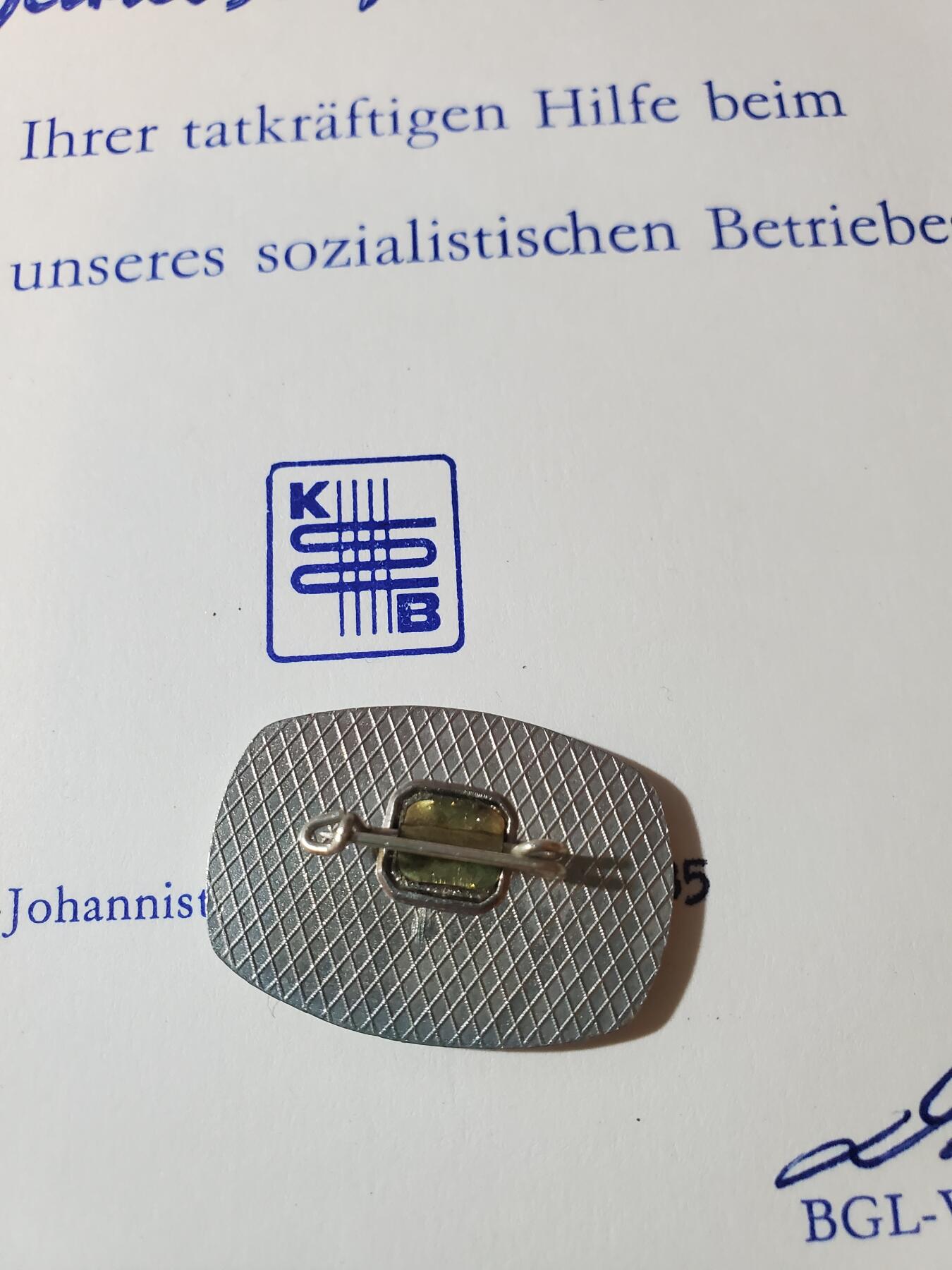 韵星假日军品类拍卖第41期 -- Rimey Holidays Militaria Auction 41 民主德国为国企服务证章证书+工业服务证章一套