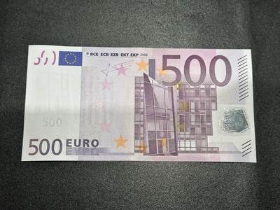《外钞收藏家》第六百一十一期（农历新年第一场/快递恢复正常再发货）（长期征集拍品、欢迎藏友们联系合作） - 2002年二签500欧元 全新UNC 奥地利版 号码无4