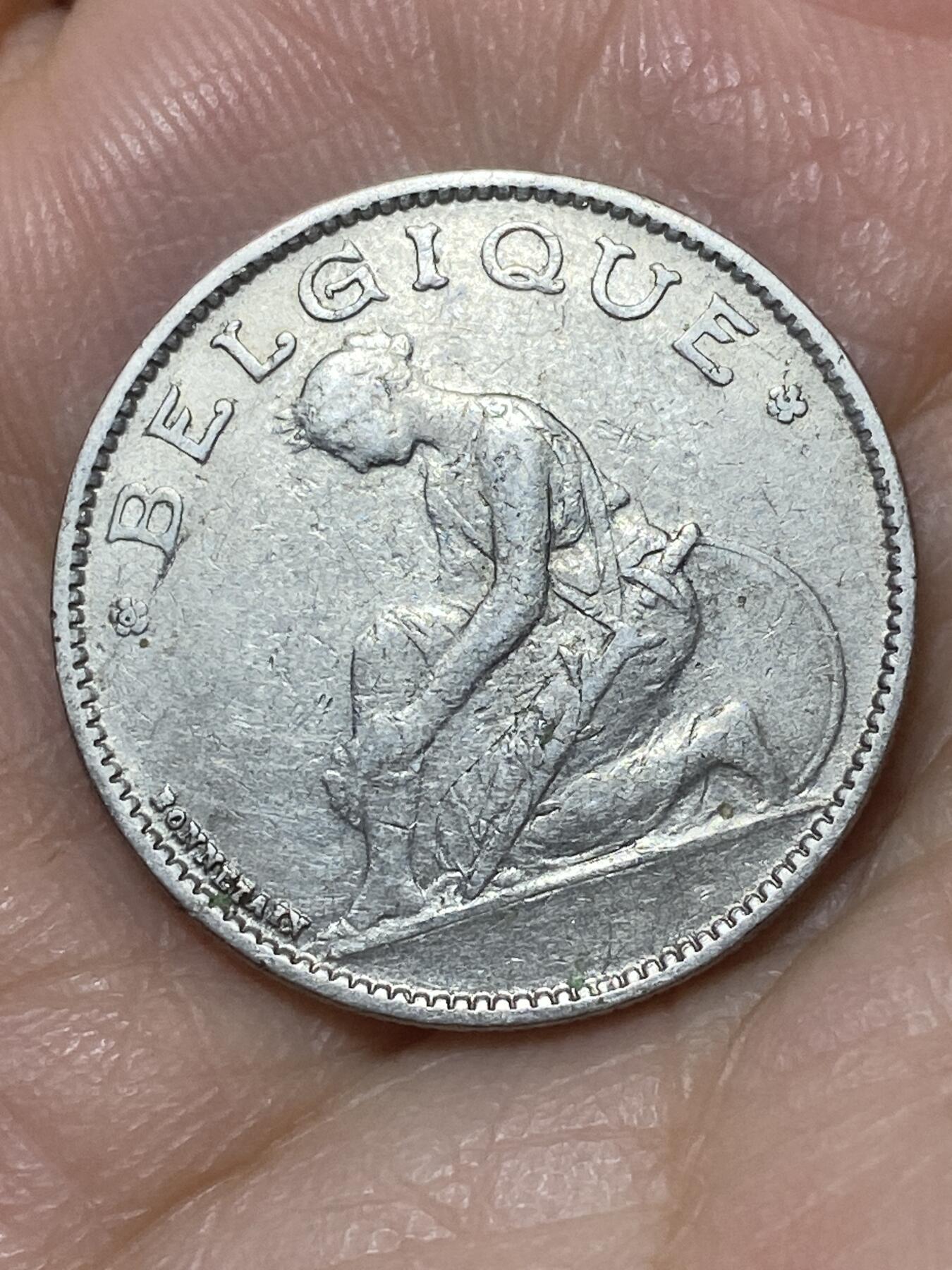 2026年第二十六场(总第一百九十五场）外国好品散币场(免佣金) 比利时🇧🇪1922年1法郎(阿尔贝一世，法语版，首发年)