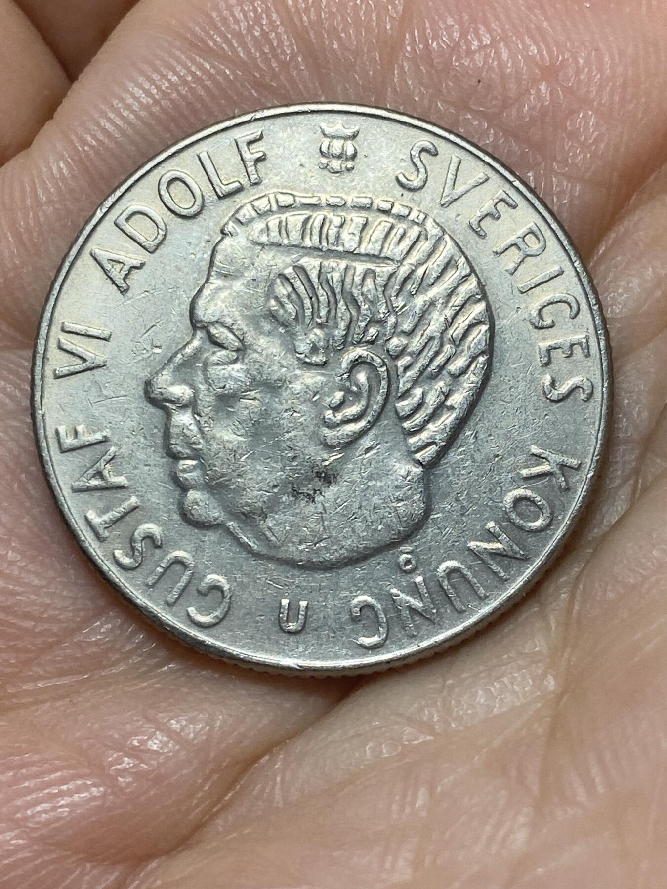 2026年第二十六场(总第一百九十五场）外国好品散币场(免佣金) 瑞典🇸🇪1969年1克朗(古斯塔夫六世第二版)