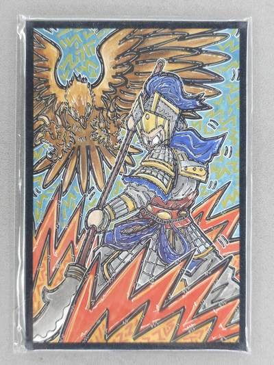 买就送PR！！龙虎卡牌-七六场（满200元包邮，无佣金，每周六结拍，欢迎送拍） - A6色纸 waiwai 三国人物 - 张辽