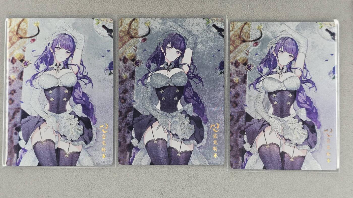 买就送PR！！龙虎卡牌-七六场（满200元包邮，无佣金，每周六结拍，欢迎送拍） 粗闪3张 奇点 雷电将军