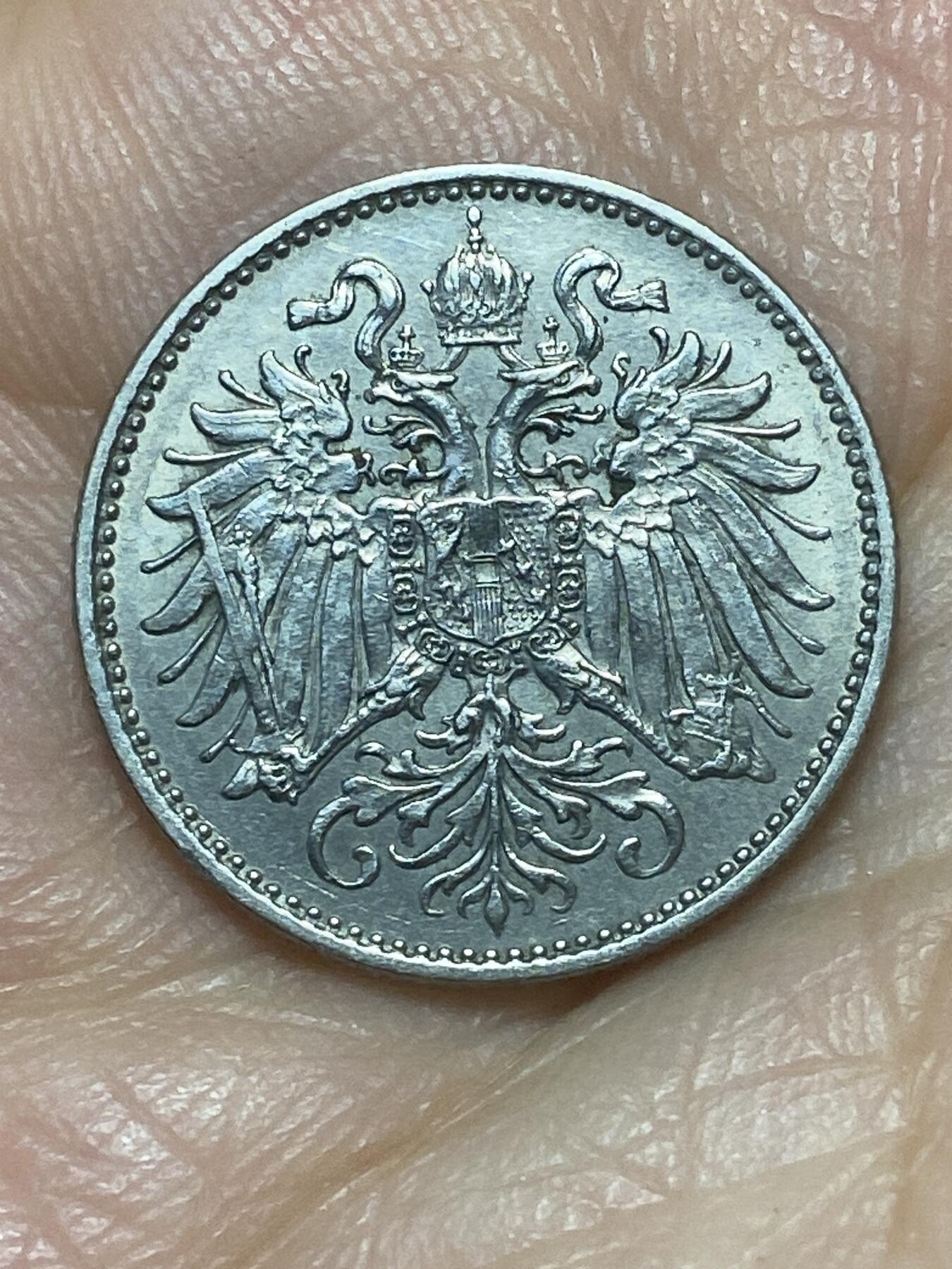 2026年第二十六场(总第一百九十五场）外国好品散币场(免佣金) 好品–奥地利帝国1893年10赫勒(奥匈帝国弗朗茨·约瑟夫一世时期)