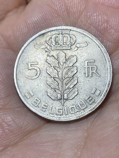 2026年第二十六场(总第一百九十五场）外国好品散币场(免佣金) - 比利时🇧🇪1949年5法郎(博杜安一世早期年份，法语版)