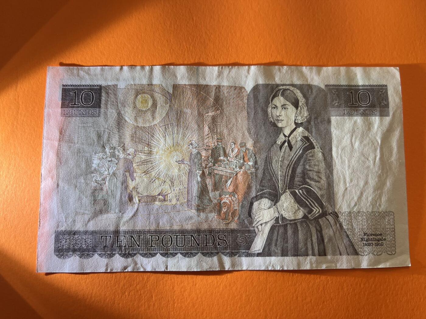 世界各国纸币拍卖 英国10英镑 实物图