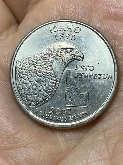 2026年第二十七场(总第一百九十六场）外国好品散币场(免佣金) - 美国🇺🇸2007年1/4美元(州系列，爱达荷州纪念币，P标费城造)