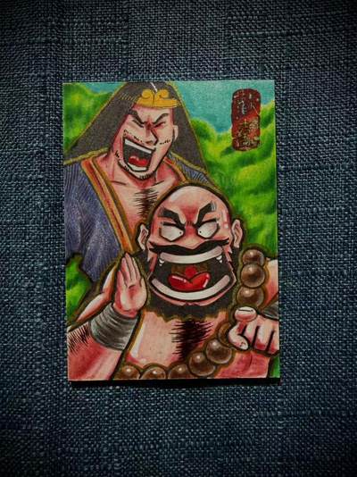 天玑星卡拍第172期《2.23周一截拍》持续收拍收评中 满赠卡需备注 - 【手绘卡】居子 武松 鲁智深 手绘卡