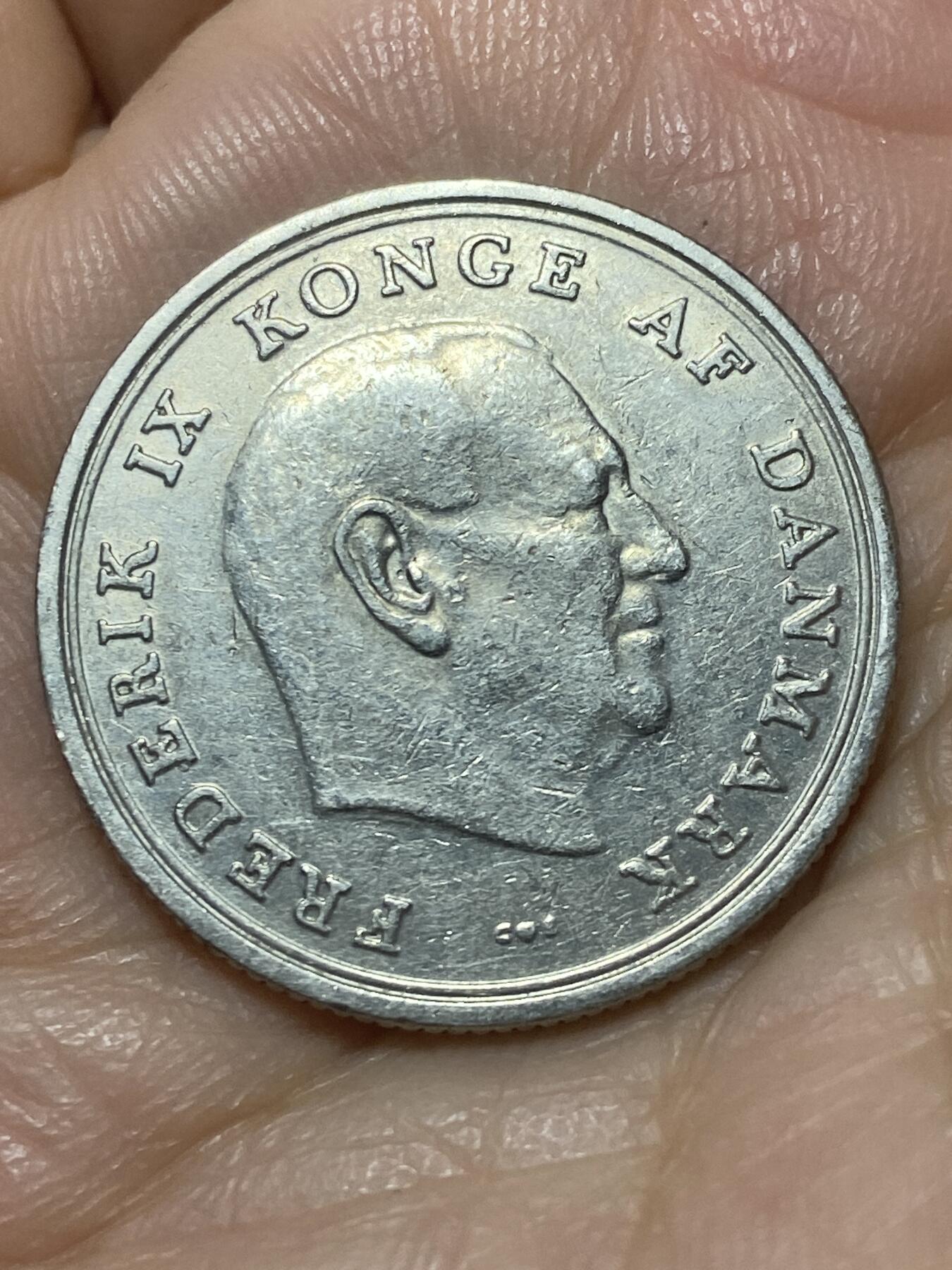 2026年第二十六场(总第一百九十五场）外国好品散币场(免佣金) 丹麦🇩🇰1966年1克朗(弗雷德里克九世第三版，C; S版)