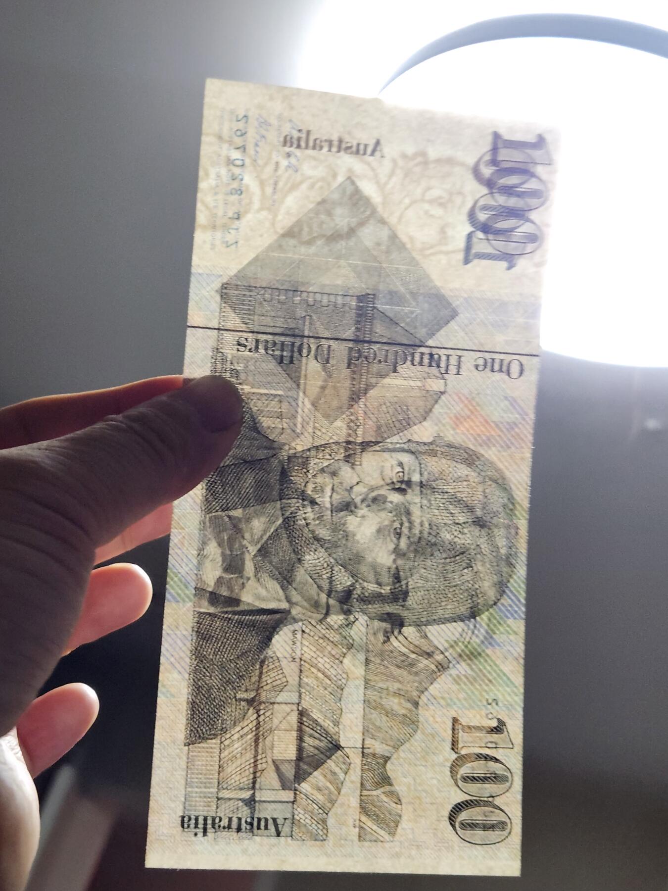 2月15号晚上8点 外国纸币自动截拍第26场 澳大利亚 1984-1992年100元 1992年A.S.Cole签名版 稀少 近全新