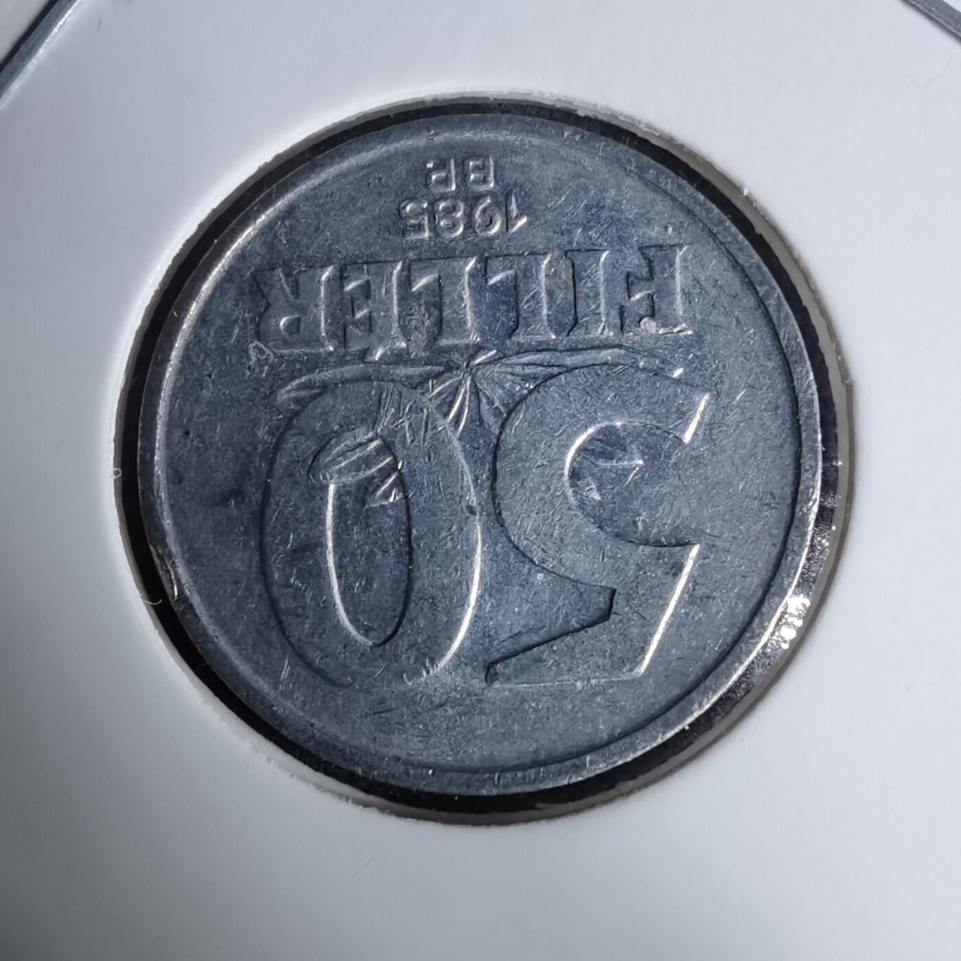 沼泽如烟--第996场 匈牙利1985年50菲勒