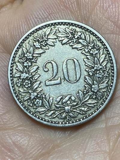 2026年第二十七场(总第一百九十六场）外国好品散币场(免佣金) - 稀少特年–瑞士🇨🇭1899年20拉彭(第二版，B标伯尔尼造)