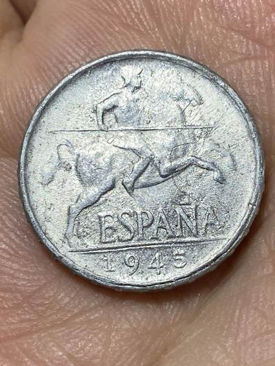 2026年第二十七场(总第一百九十六场）外国好品散币场(免佣金) - 西班牙🇪🇸1945年5分(国民政府时期，实际为弗朗哥控制)