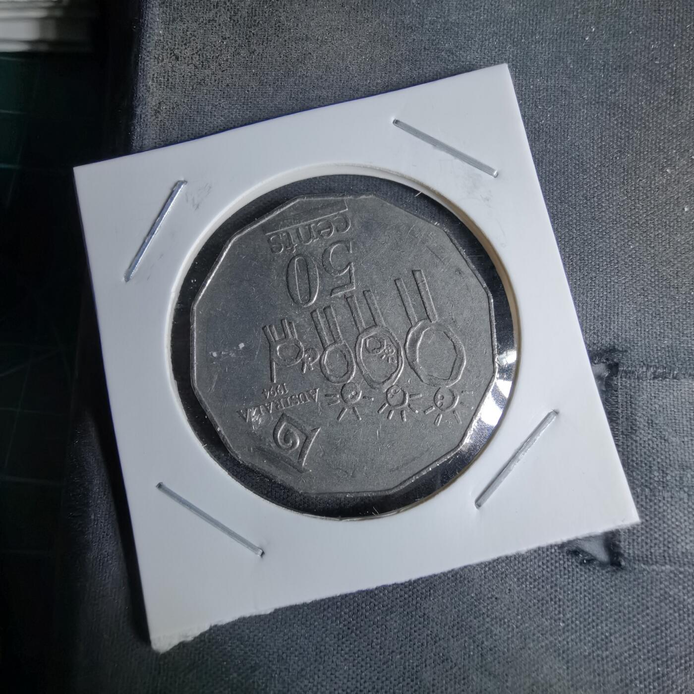 沼泽如烟--第996场 澳大利亚1994年50分纪念币