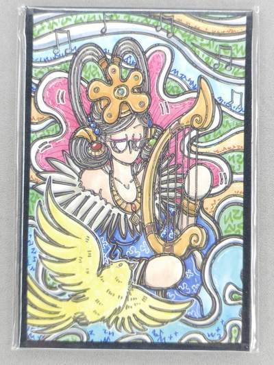 买就送PR！！龙虎卡牌-七六场（满200元包邮，无佣金，每周六结拍，欢迎送拍） - A6色纸 waiwai 三国人物 - 蔡文姬