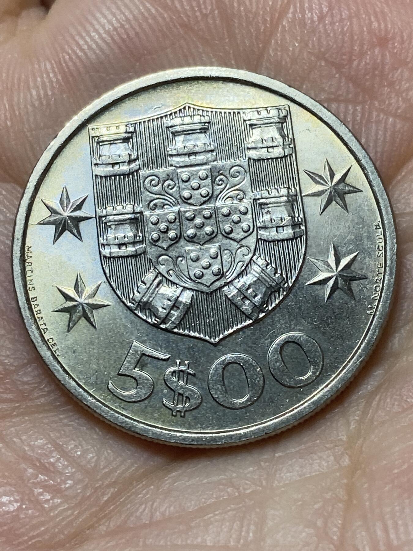 2026年第二十七场(总第一百九十六场）外国好品散币场(免佣金) 原光好品–葡萄牙🇵🇹1986年5埃斯库多(共和国时期第五套)