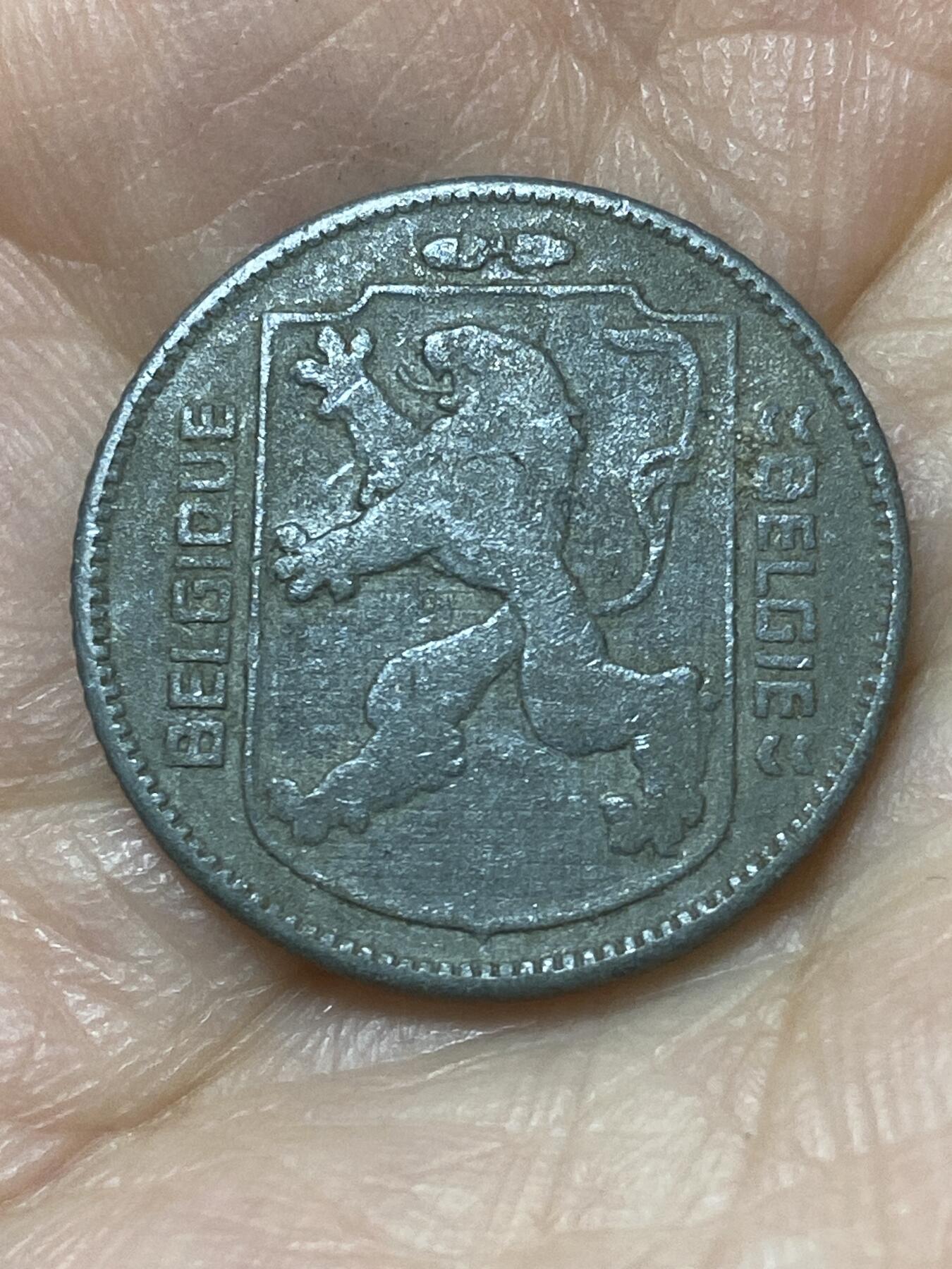 2026年第二十六场(总第一百九十五场）外国好品散币场(免佣金) 比利时🇧🇪1942年1法郎(二战德国占领时期，左法语右荷语版)