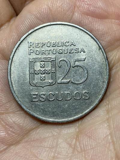 2026年第二十七场(总第一百九十六场）外国好品散币场(免佣金) - 葡萄牙🇵🇹1980年25埃斯库多(共和国时期第五套第二版，大尺寸版)