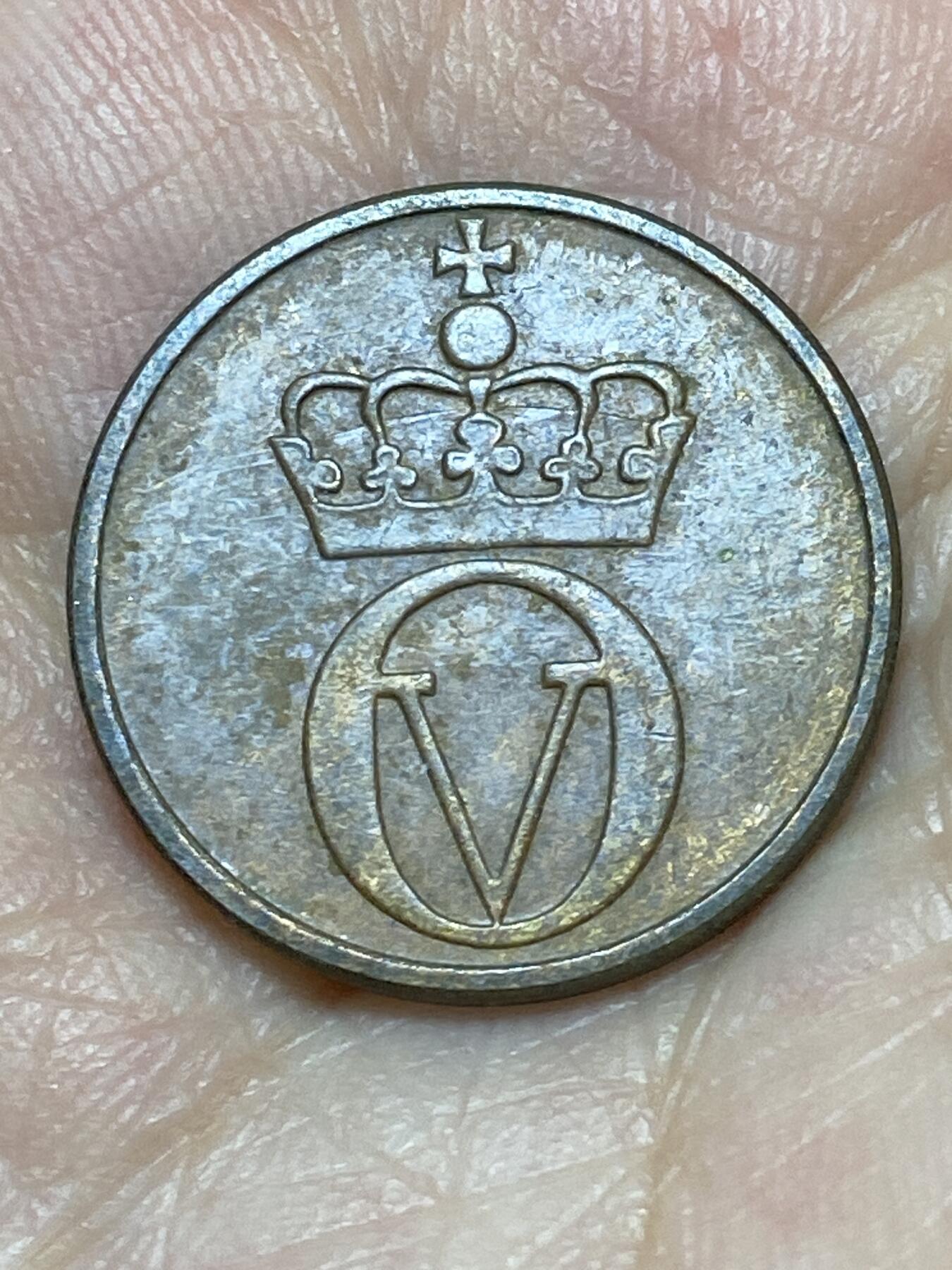 2026年第二十七场(总第一百九十六场）外国好品散币场(免佣金) 挪威🇳🇴1971年2欧尔(奥拉夫五世时期第一套)