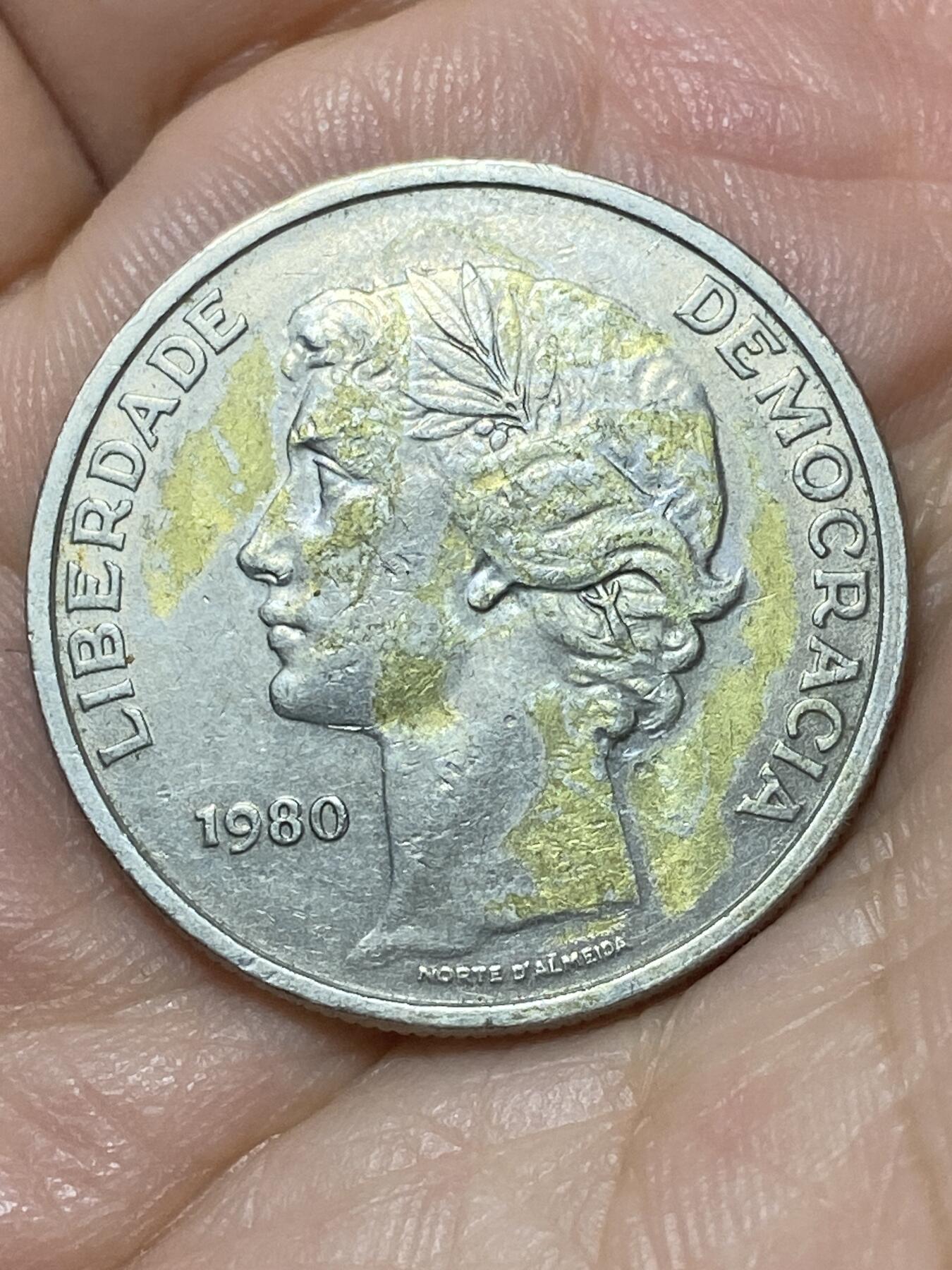 2026年第二十七场(总第一百九十六场）外国好品散币场(免佣金) 葡萄牙🇵🇹1980年25埃斯库多(共和国时期第五套第二版，大尺寸版)