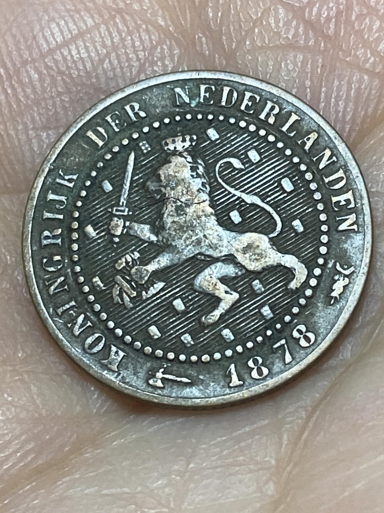 2026年第二十六场(总第一百九十五场）外国好品散币场(免佣金) 荷兰🇳🇱1878年1分(威廉三世时期，Broadaxe–宽刃斧标)