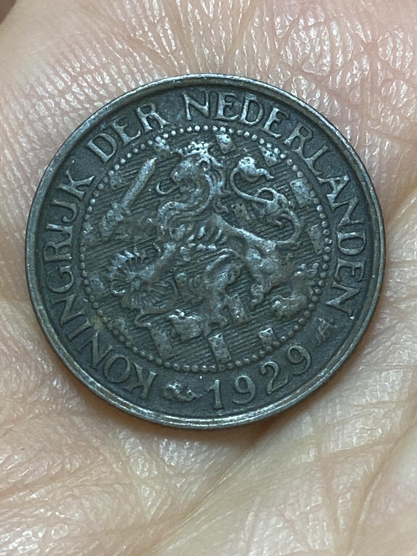 2026年第二十六场(总第一百九十五场）外国好品散币场(免佣金) 荷兰🇳🇱1929年1分(威廉明娜女王第六版，Seahorse –海马标)