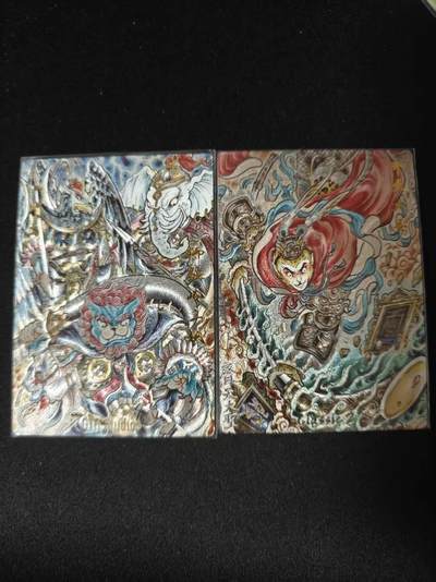 买就送PR！！龙虎卡牌-七六场（满200元包邮，无佣金，每周六结拍，欢迎送拍） - 粗闪2张 卡德曼 山丘 - 狮驼岭三妖&齐天大圣孙悟空