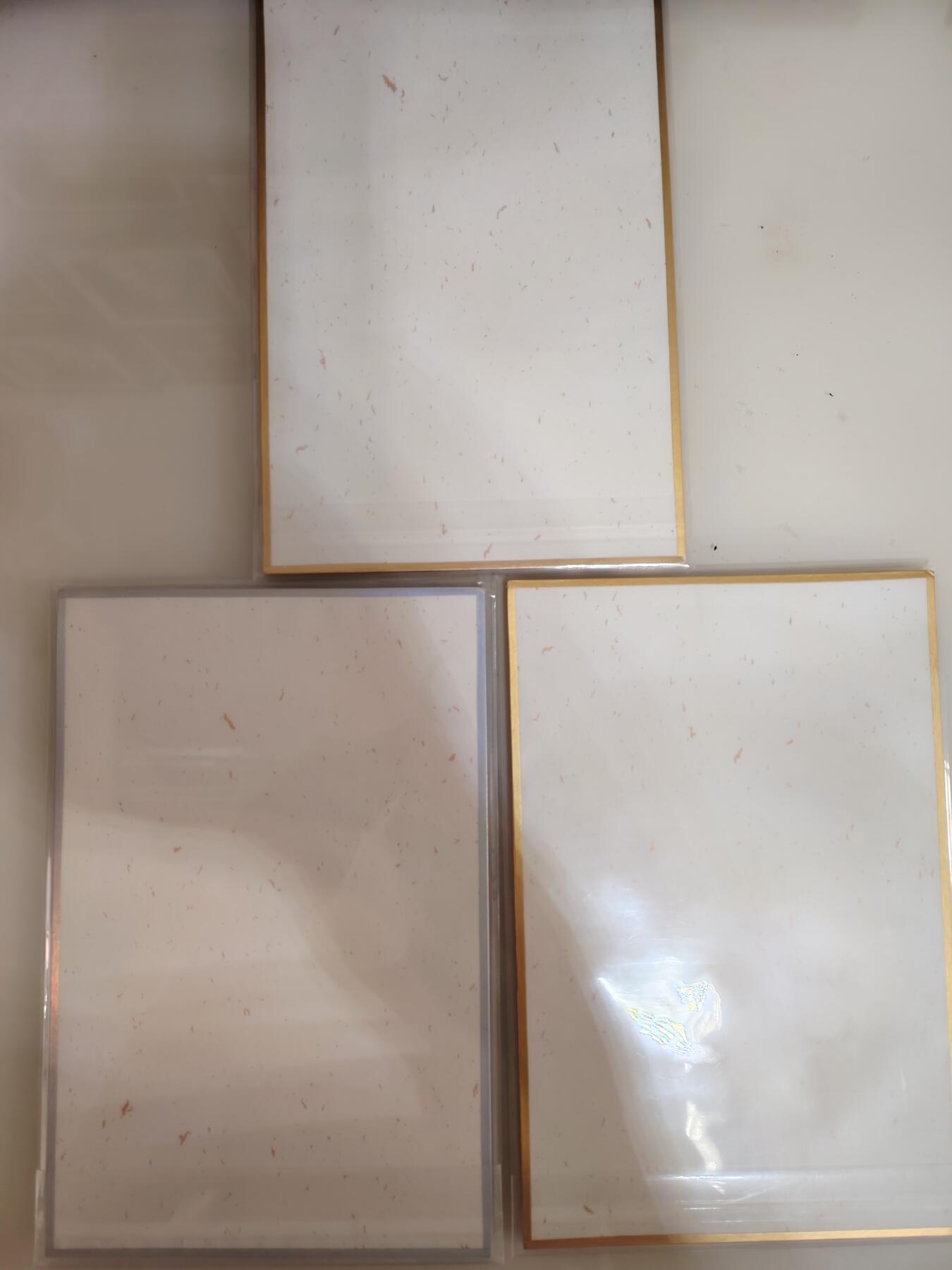 卡牌限时030期专场（22号初六晚21点截拍） 小花瓣-A5尺寸色纸-三张如图