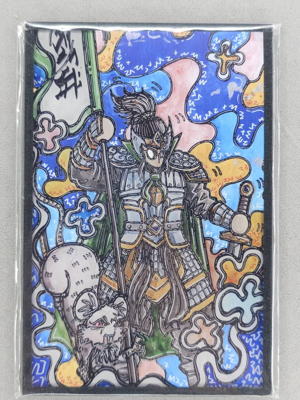 买就送PR！！龙虎卡牌-七六场（满200元包邮，无佣金，每周六结拍，欢迎送拍） A6色纸 waiwai 三国人物 - 吕蒙