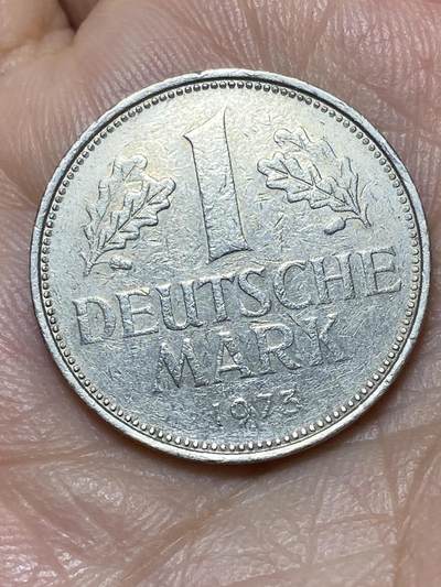 2026年第二十七场(总第一百九十六场）外国好品散币场(免佣金) - 德国🇩🇪1973年1德国马克(F标，斯图加特造)