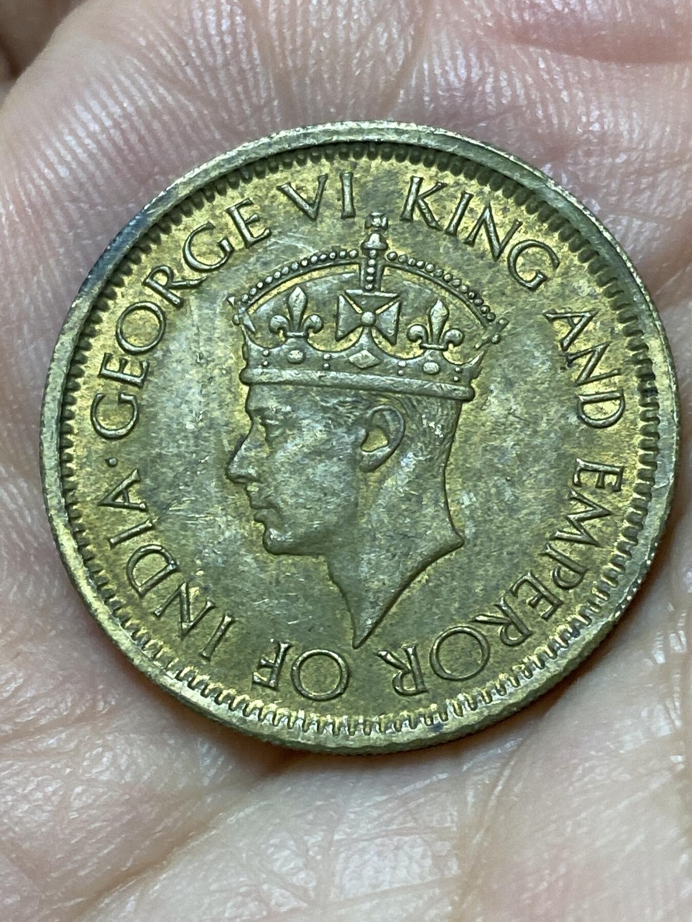 2026年第二十七场(总第一百九十六场）外国好品散币场(免佣金) 英属锡兰1943单年份50分(乔治六世第二版)