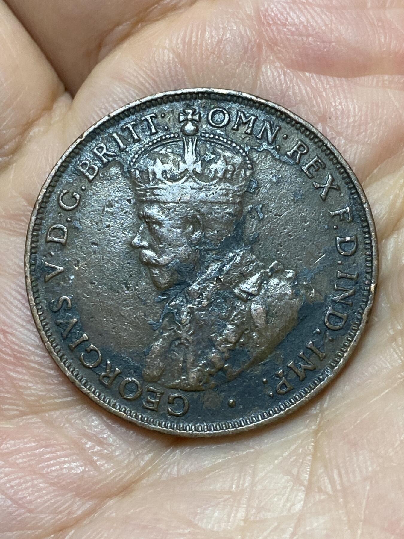 2026年第二十七场(总第一百九十六场）外国好品散币场(免佣金) 澳大利亚🇦🇺1916年1便士(乔治五世时期，c版I标加尔各答造)