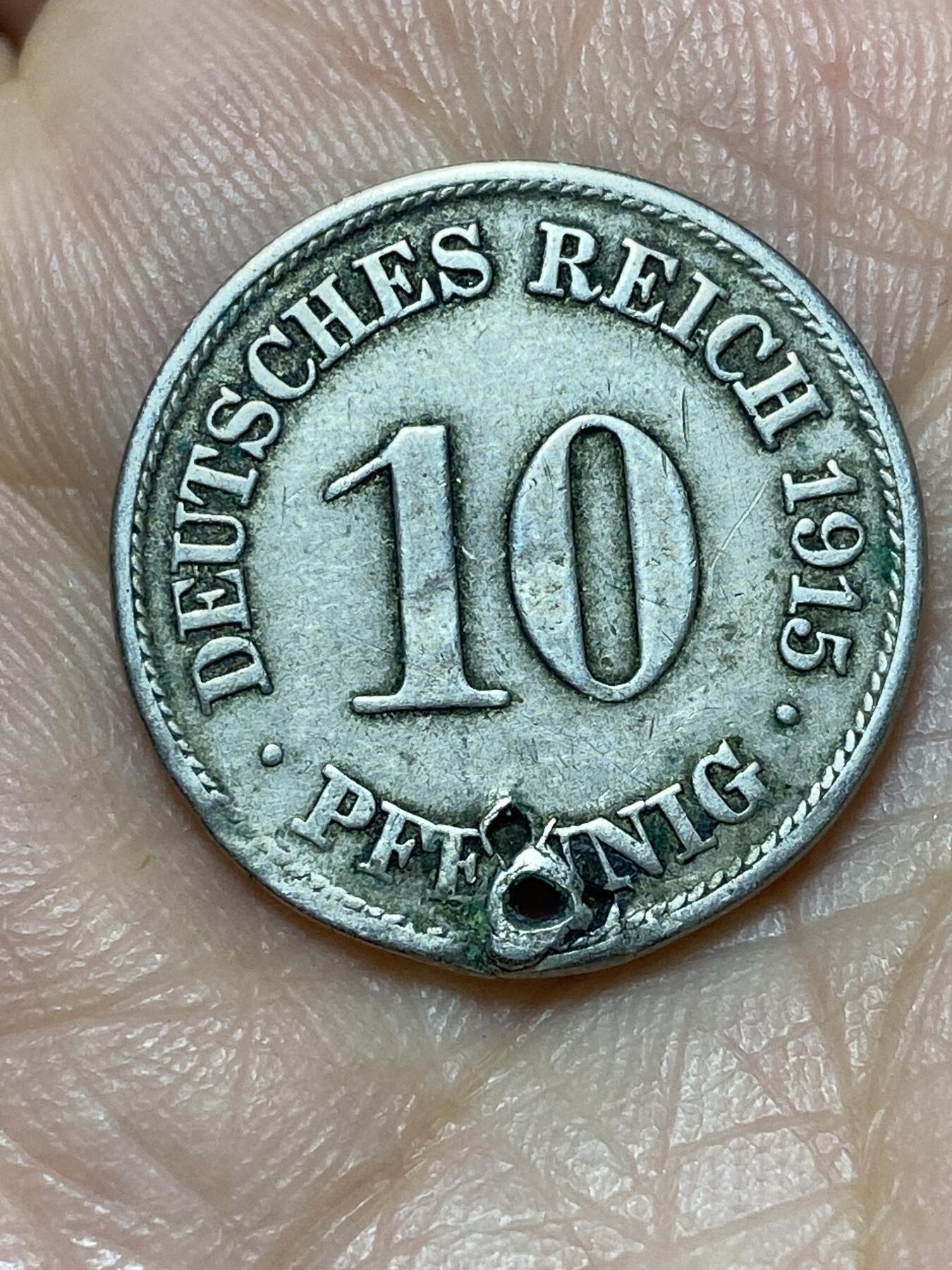 2026年第二十七场(总第一百九十六场）外国好品散币场(免佣金) 德意志帝国1915年10芬尼(威廉二世时期，A标柏林造)