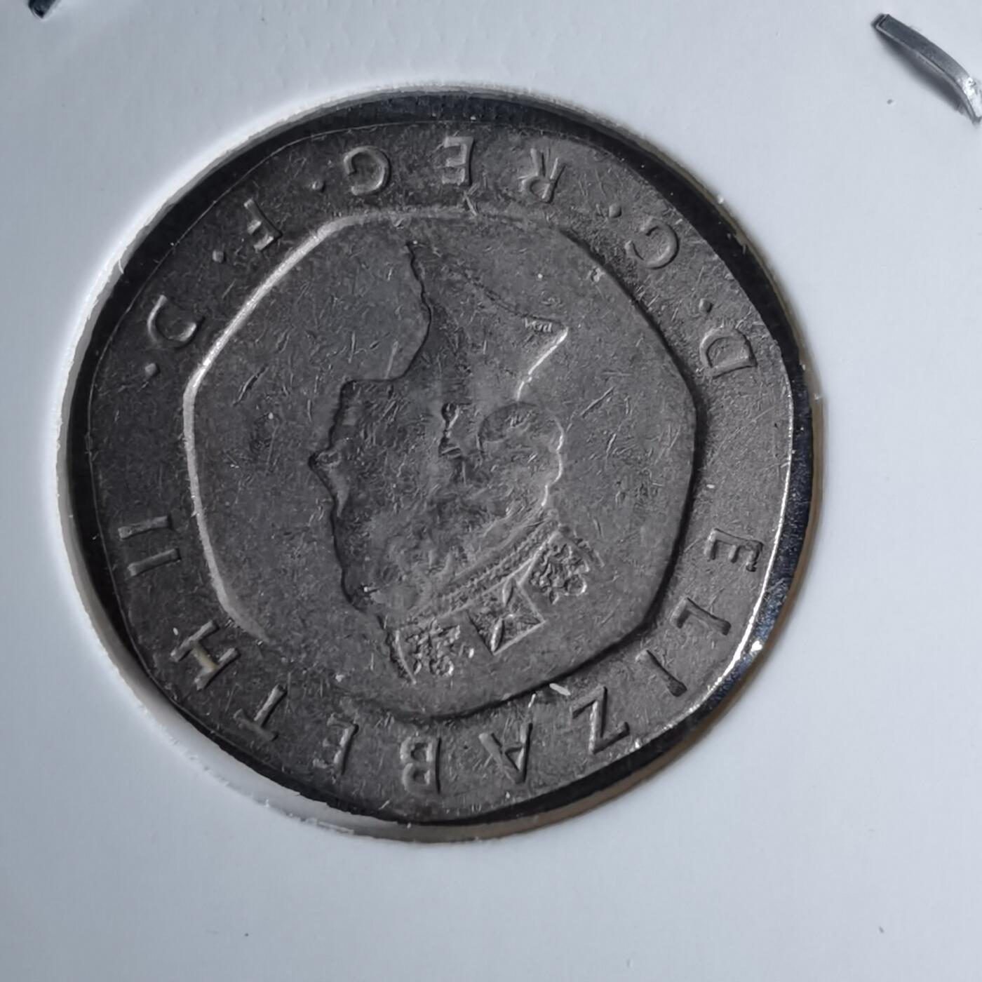 沼泽如烟--第996场 英国1988年20便士