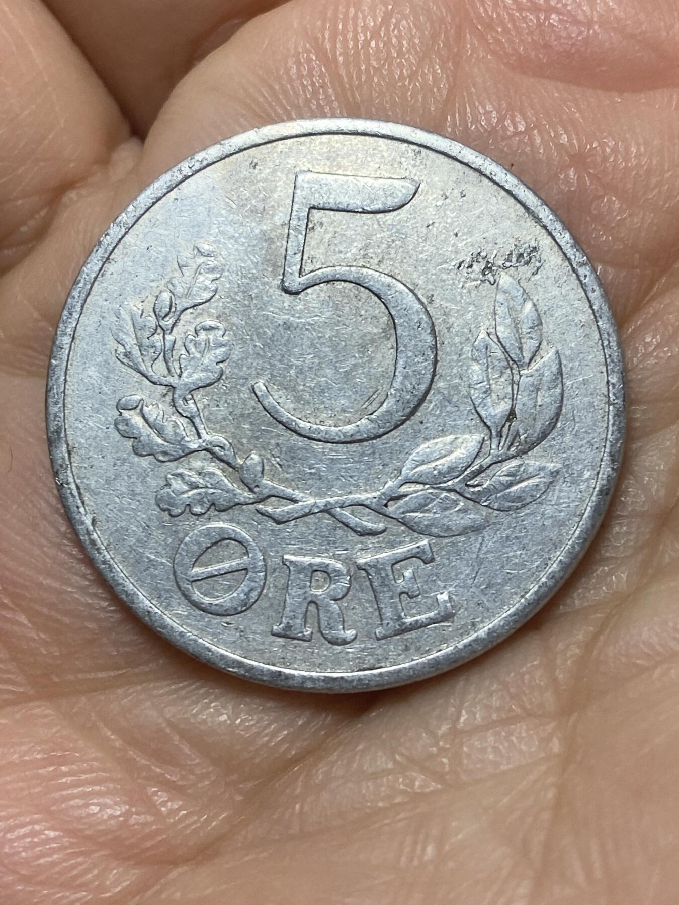 2026年第二十六场(总第一百九十五场）外国好品散币场(免佣金) 丹麦🇩🇰1941单年分5欧尔(克里斯蒂安十世第七版，N; S版)