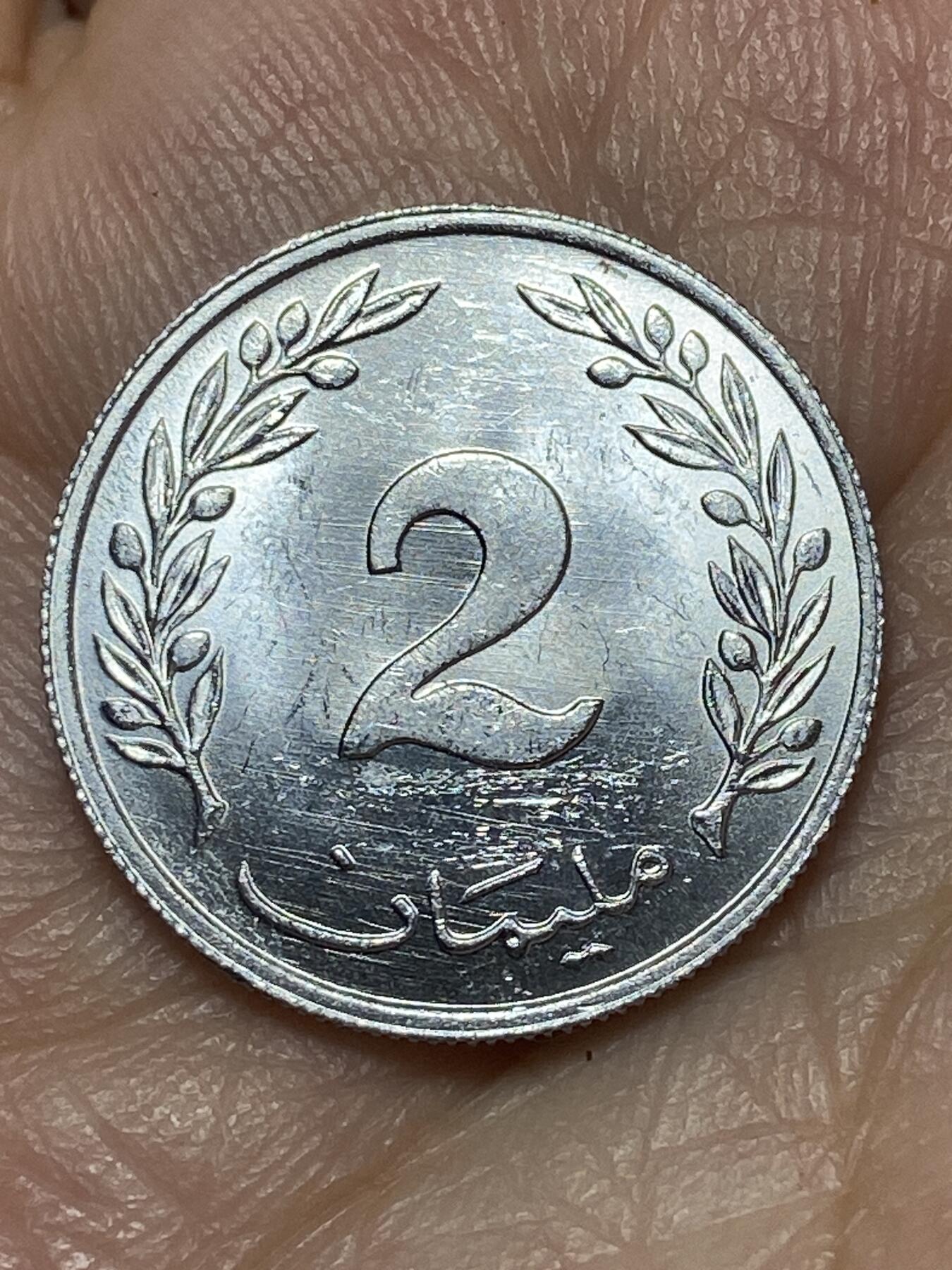 2026年第二十七场(总第一百九十六场）外国好品散币场(免佣金) 突尼斯🇹🇳1960年2米利姆(共和国时期第一套首发年)