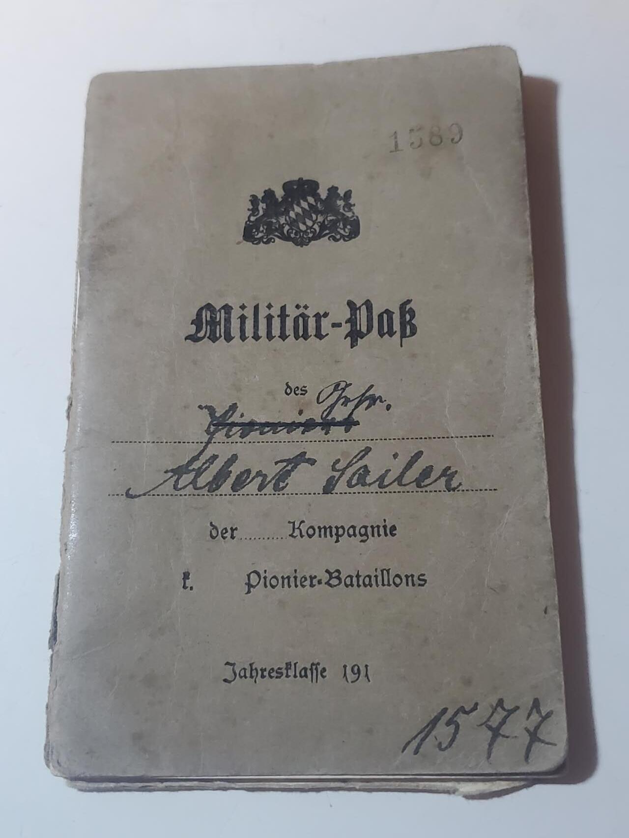 韵星假日军品类拍卖第41期 -- Rimey Holidays Militaria Auction 41 德意志帝国巴伐利亞王国工程兵士兵证