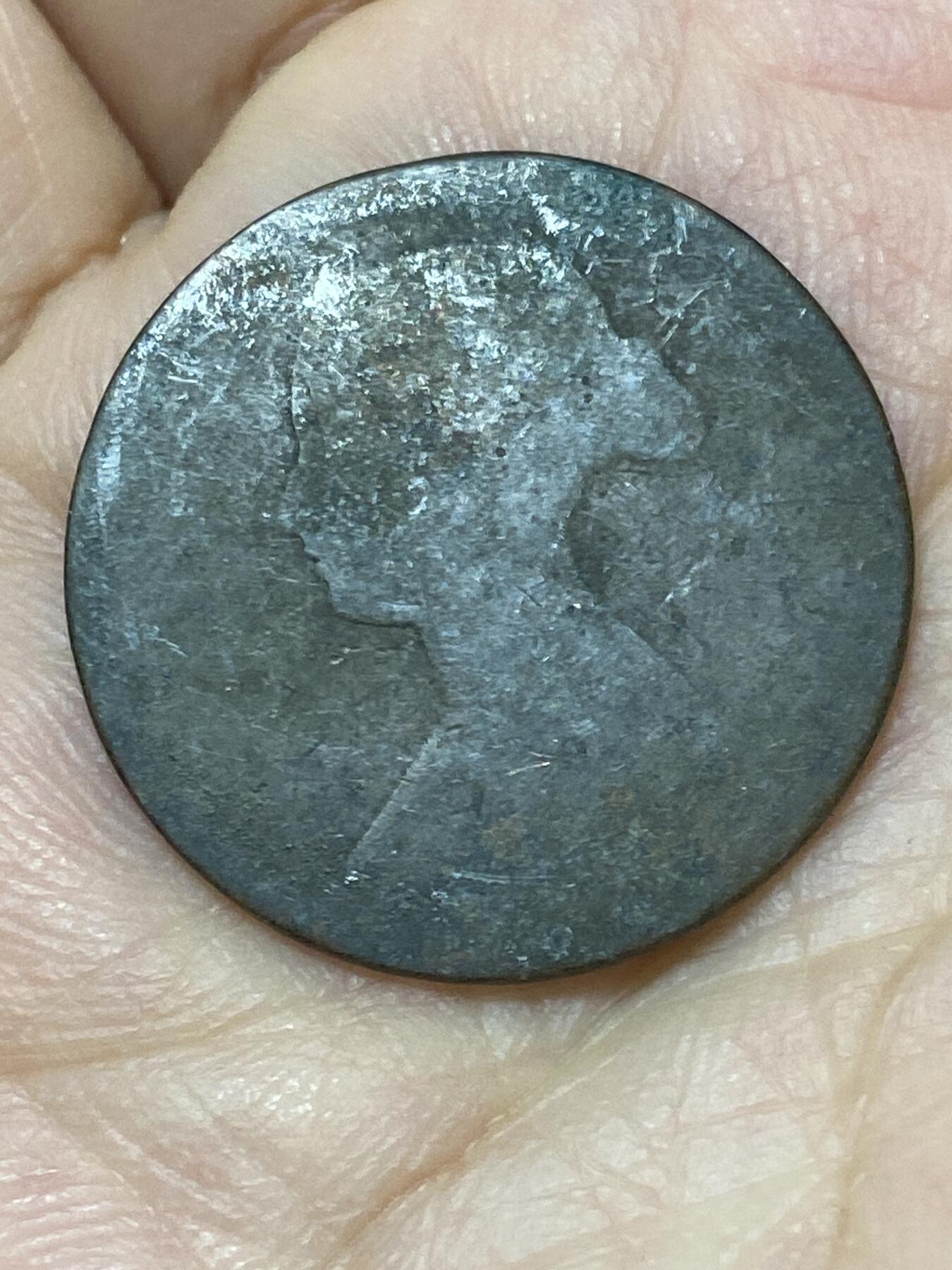 2026年第二十七场(总第一百九十六场）外国好品散币场(免佣金) 英国🇬🇧1861年1/2便士(维多利亚女王中年桂冠第二版，首发年)