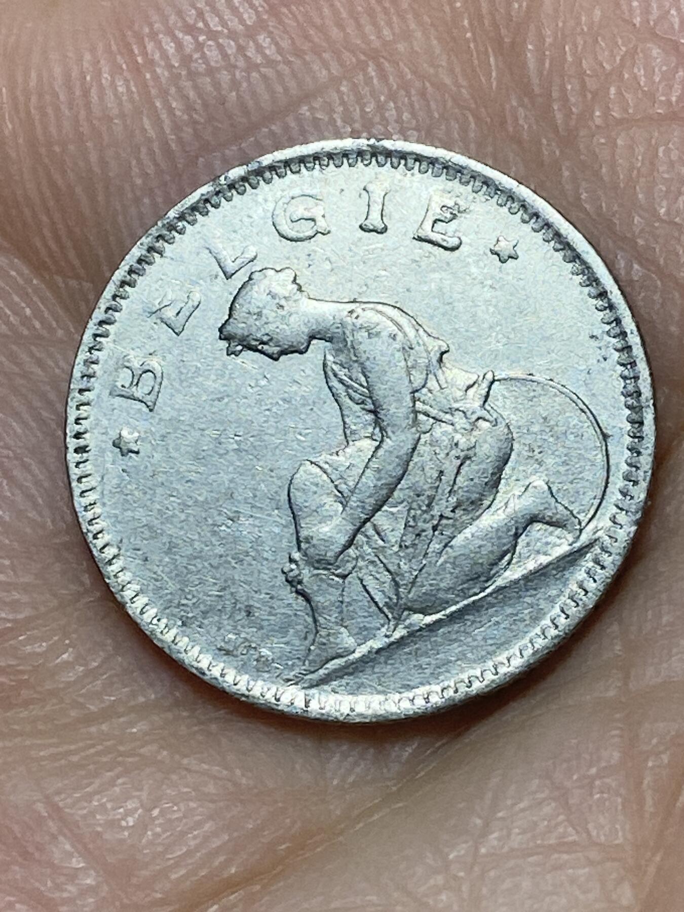 2026年第二十六场(总第一百九十五场）外国好品散币场(免佣金) 比利时🇧🇪1923年50分(阿尔贝一世时期，荷语版)