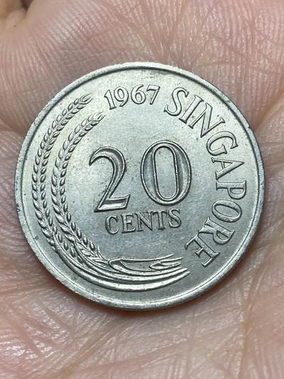 2026年第二十七场(总第一百九十六场）外国好品散币场(免佣金) - 新加坡🇸🇬1967年20分(独立后第一版首发年)