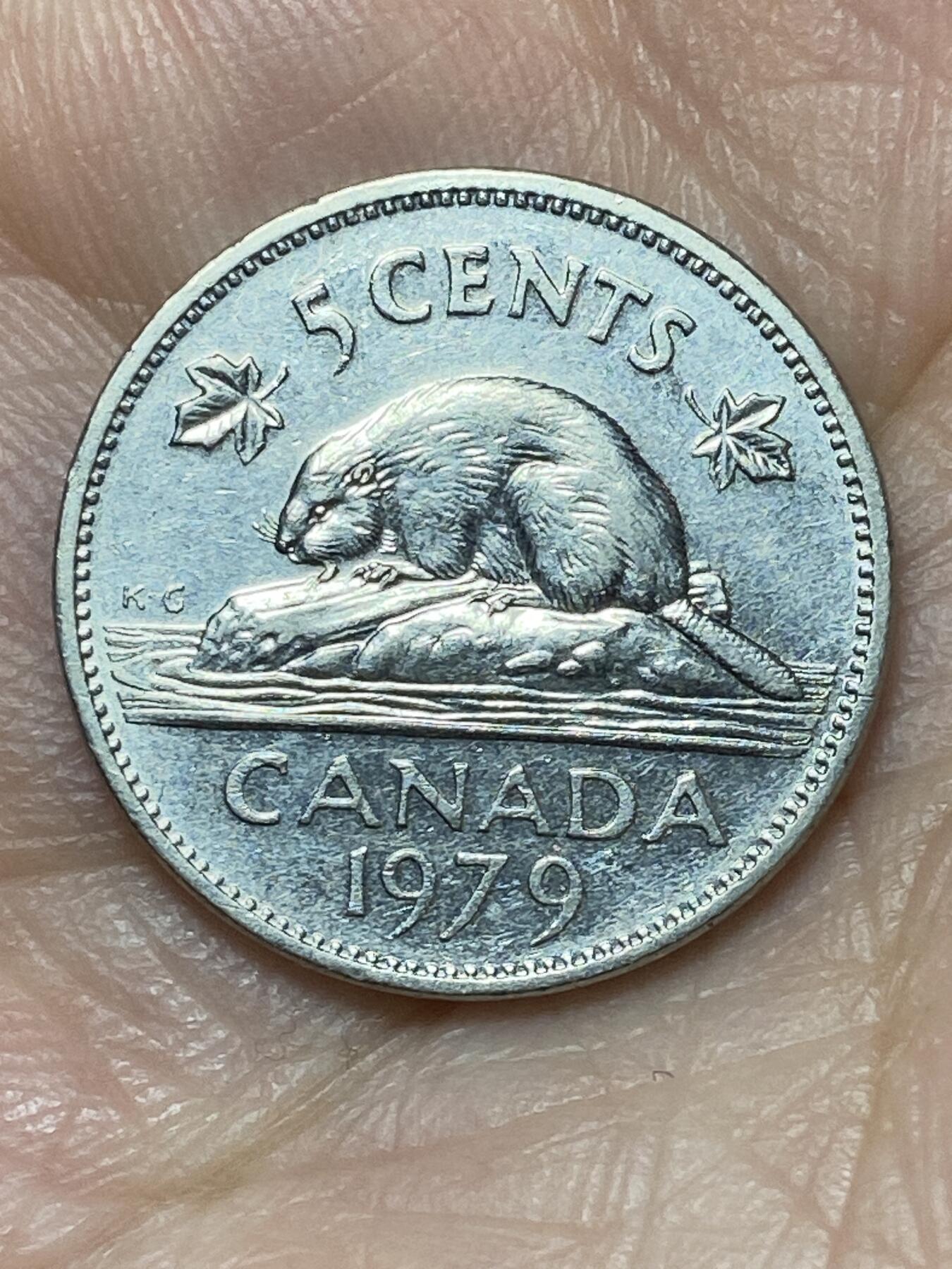 2026年第二十七场(总第一百九十六场）外国好品散币场(免佣金) 加拿大🇨🇦1979年5分(伊丽莎白二世中年花冠第二版，首发年)