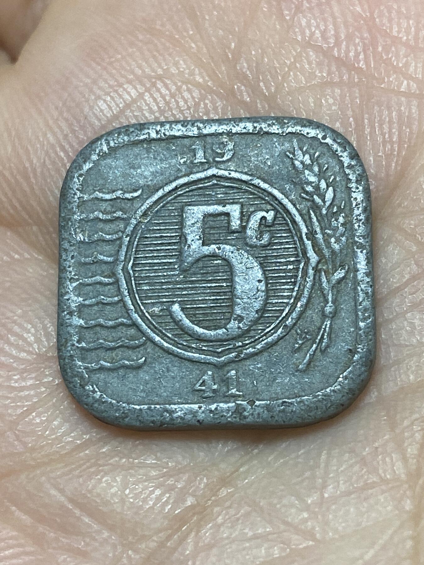 2026年第二十六场(总第一百九十五场）外国好品散币场(免佣金) 稀少品种–荷兰🇳🇱1941年5分(二战德国占领时期)