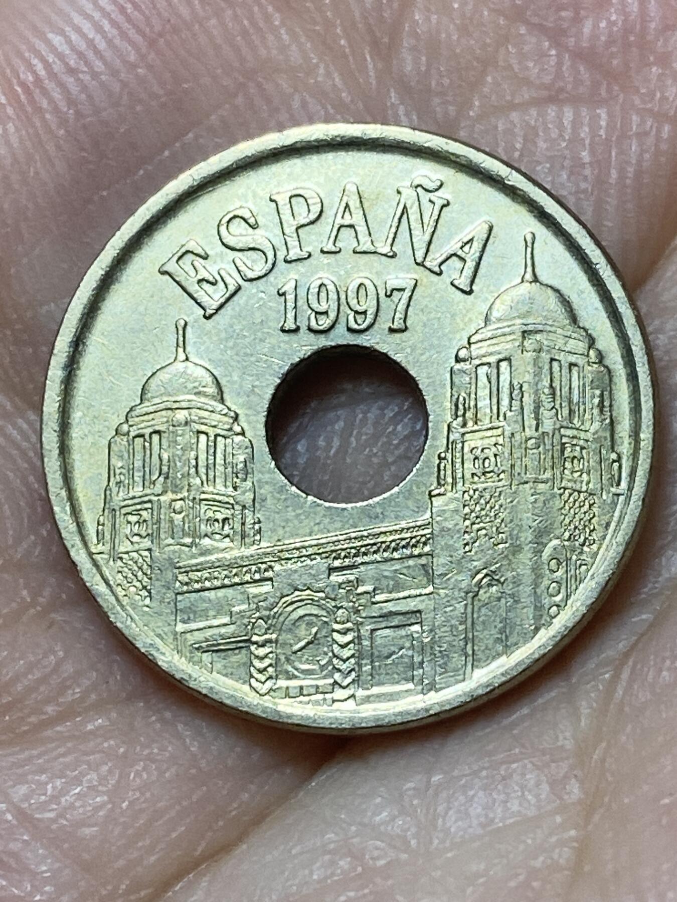 2026年第二十七场(总第一百九十六场）外国好品散币场(免佣金) 西班牙🇪🇸1997年25比塞塔(梅利利亚自治市纪念币)