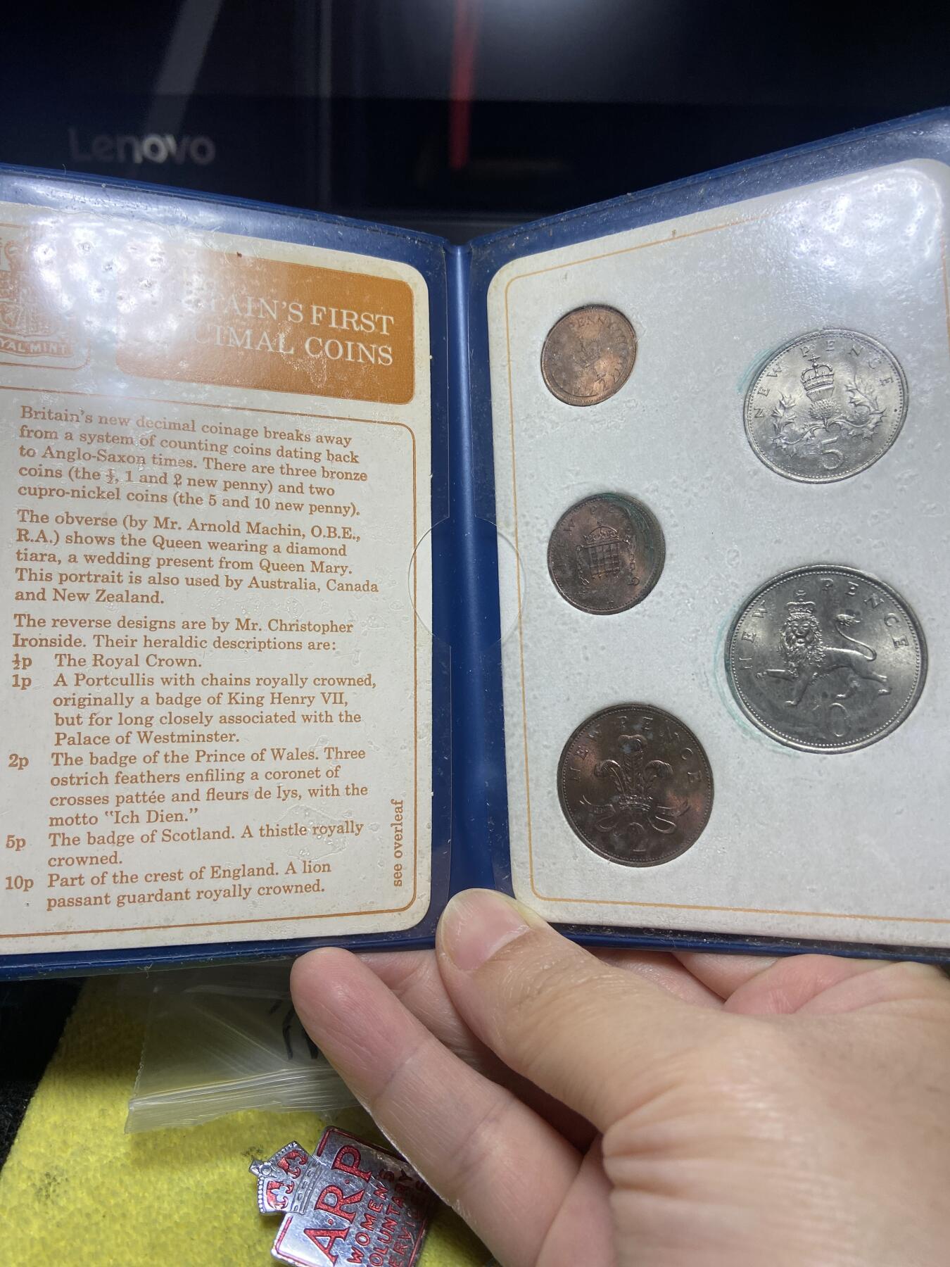 2026年第二十七场(总第一百九十六场）外国好品散币场(免佣金) 英国🇬🇧十进制首发年原册套币5枚